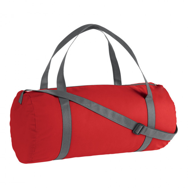 SAC POLOCHON PERSONNALISÉ EN NON-TISSÉ 100 GR/M² 'ORLANDO' - rouge/gris