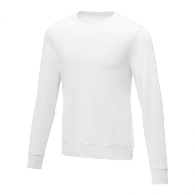 SWEAT COL ROND PUBLICITAIRE HOMME 'ZERIO' - blanc