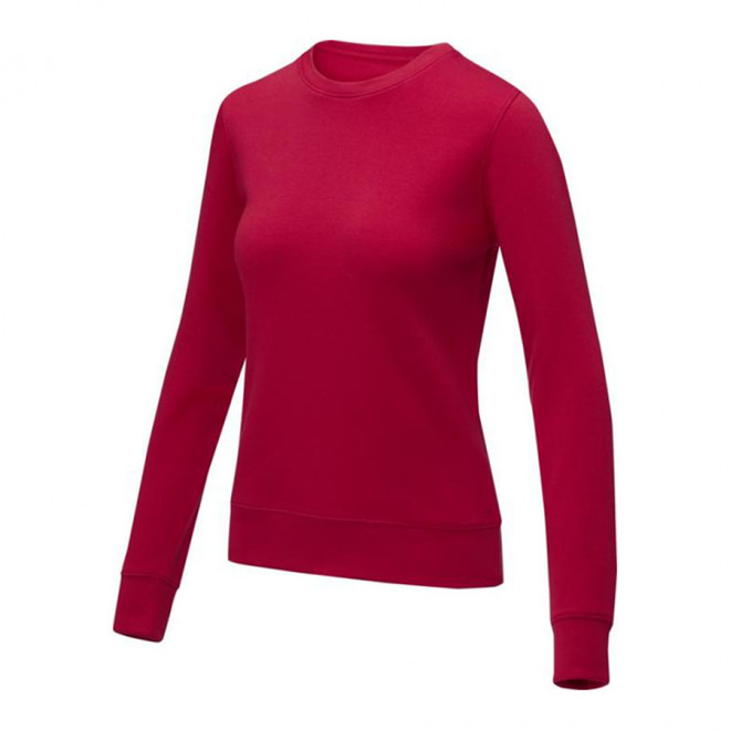 SWEAT PUBLICITAIRE COL ROND FEMME 'ZERIO' - rouge