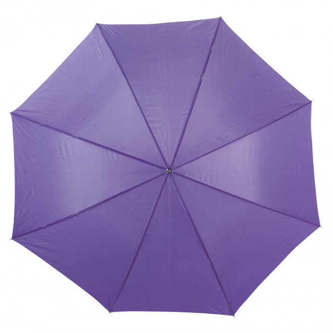 PARAPLUIE PUBLICITAIRE MANCHE DROIT OUVERTURE AUTO 'ABERDEEN BOIS' - violet