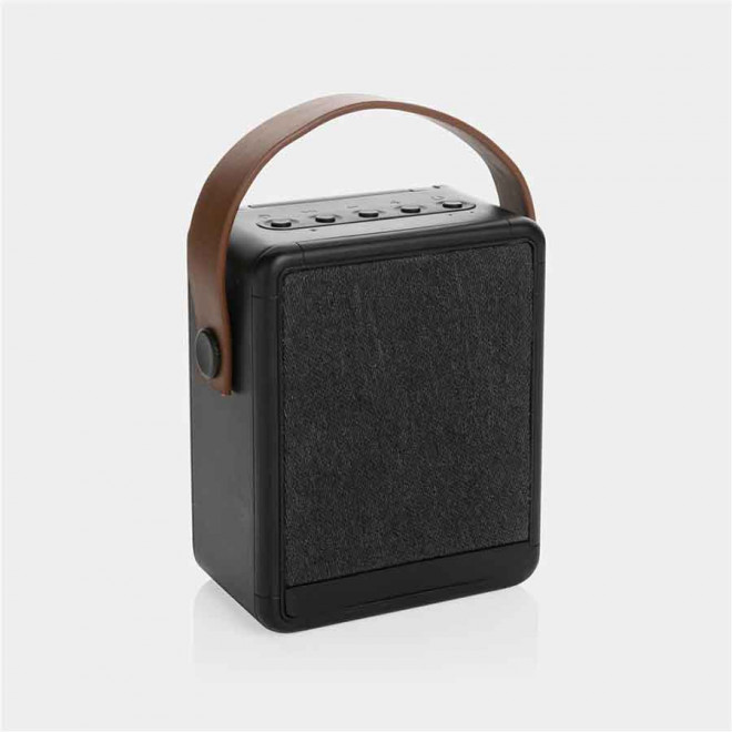 ENCEINTE SOLAIRE 12W PUBLICITAIRE 'SOLARWATT' - noir