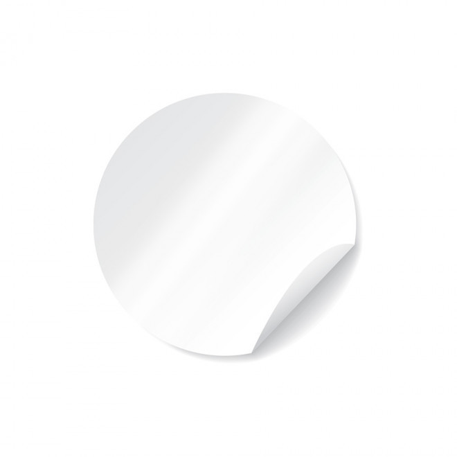 STICKERS ROND VINYLE PUBLICITAIRE 'KLISTER' - rond