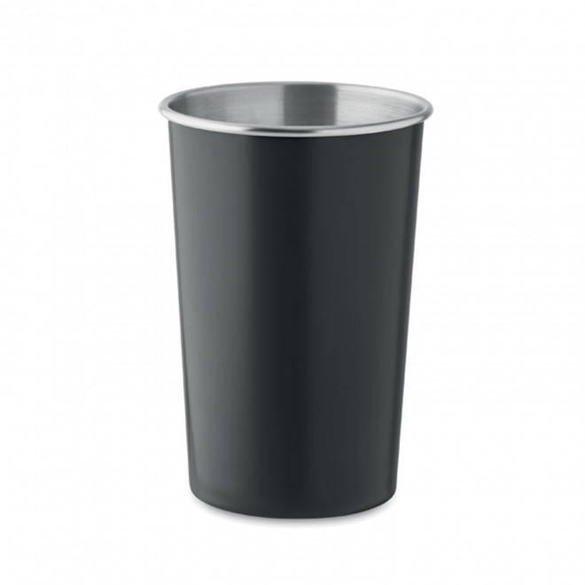 GOBELET ACIER INOX PUBLICITAIRE'SAMILO RECYCLE' - noir