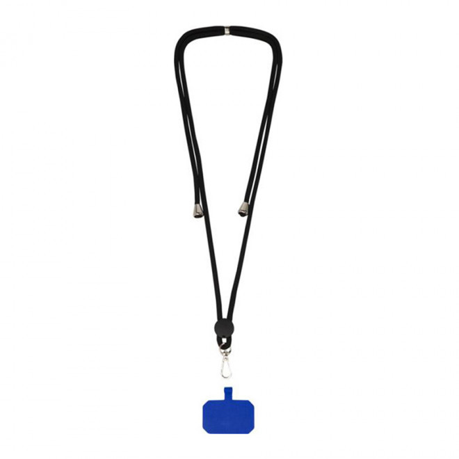 CORDON PUBLICITAIRE TOUR DE COU TELEPHONE 'NURAS' - EXPÉDITION RAPIDE 4 JOURS - bleu royal