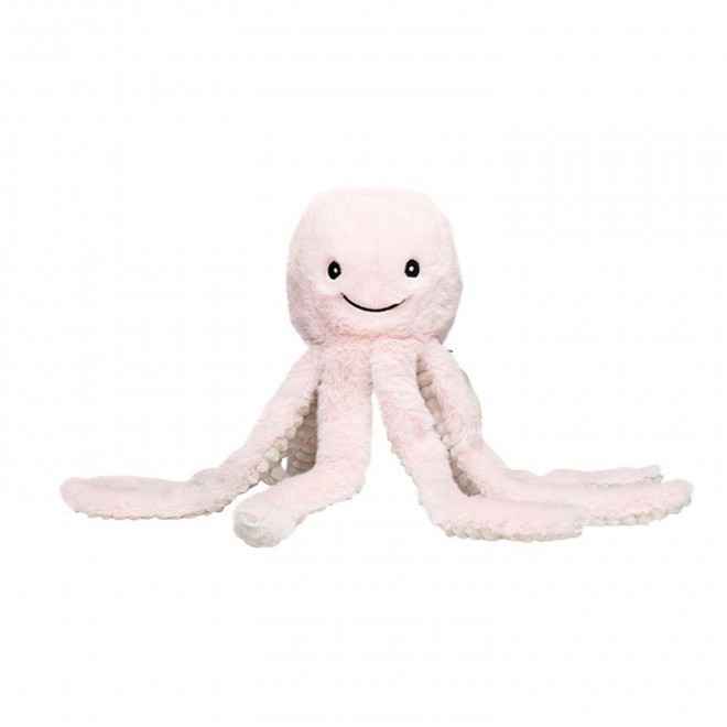 PELUCHE RPET PIEUVRE PERSONNALISABLE 'FLOPI' - rose pastel
