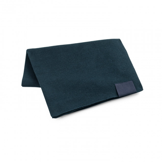 ECHARPE RECYCLE PERSONNALISABLE 'TAGLINE' - bleu marine