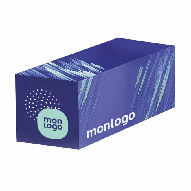 HOUSSE DE BANC PUBLICITAIRE 'CUBIQUE' - blanc