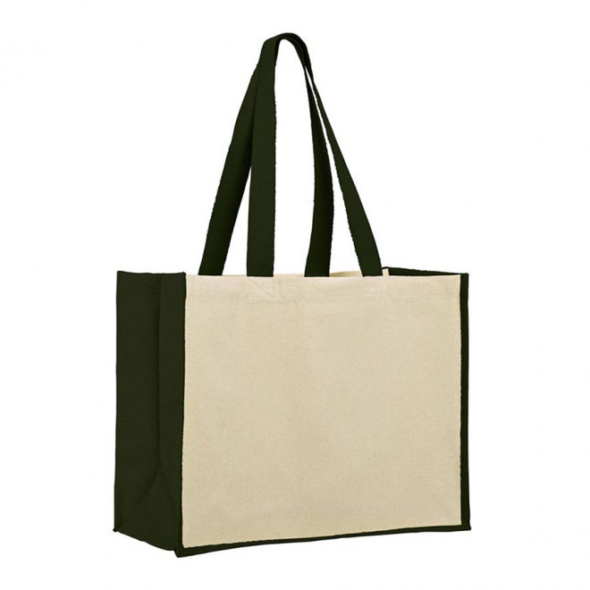 SAC EN JUTE PUBLICITAIRE 'PEREA' - noir