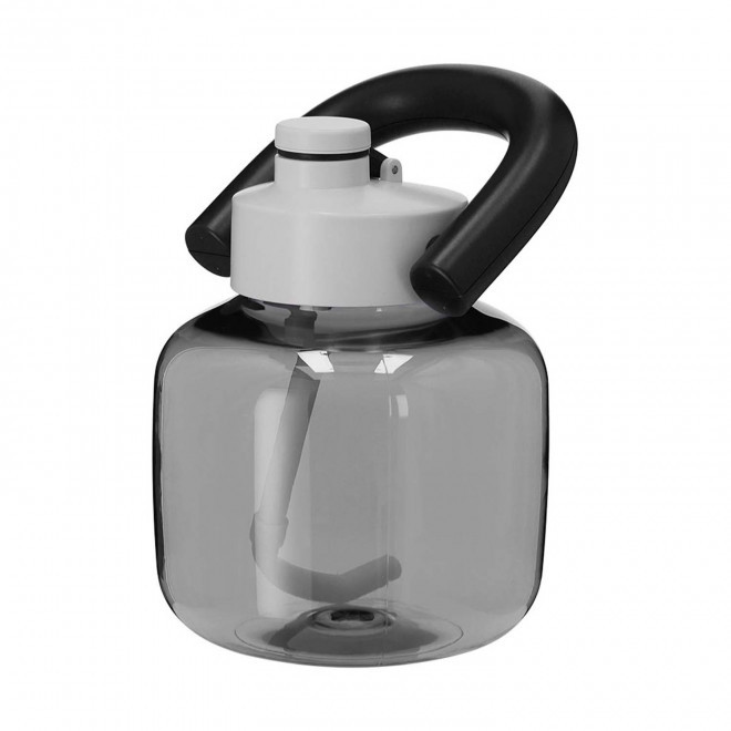 GOURDE AVEC PAILLE PERSONNALISEE 1.8L 'KETTLEBELL' - noir