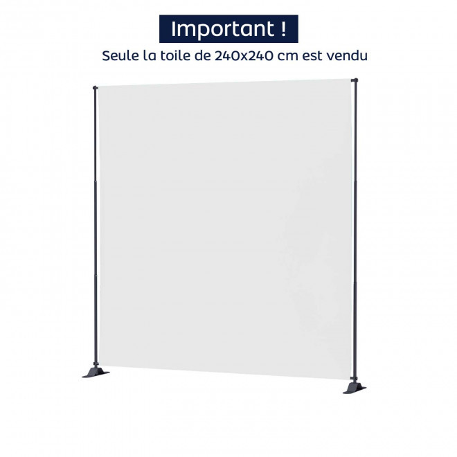 TOILE PHOTOCALL PERSONNALISABLE 'AEROTO' - blanc taille 3