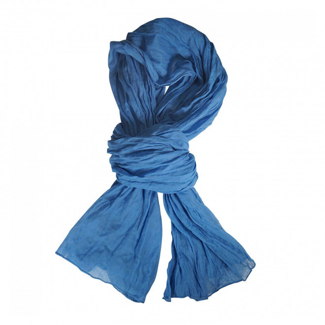 CHECHE FOULARD PERSONNALISABLE 'LORENCE' - bleu