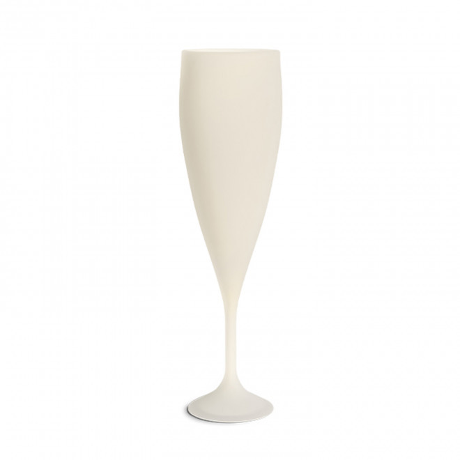 FLUTE A CHAMPAGNE PERSONNALISEE MIF 'BIOCUP CHAMP' 14CL - blanc