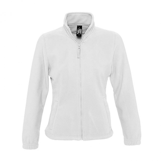 VESTE POLAIRE PUBLICITAIRE ZIPPEE FEMME 'NORTH' 300 GR/M² - blanc