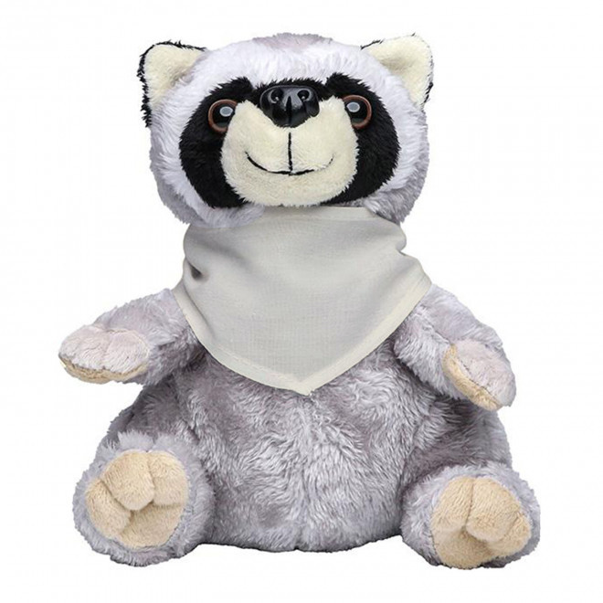 PELUCHE RATON LAVEUR PERSONNALISABLE 'RATOUNE BANDANA' - naturel