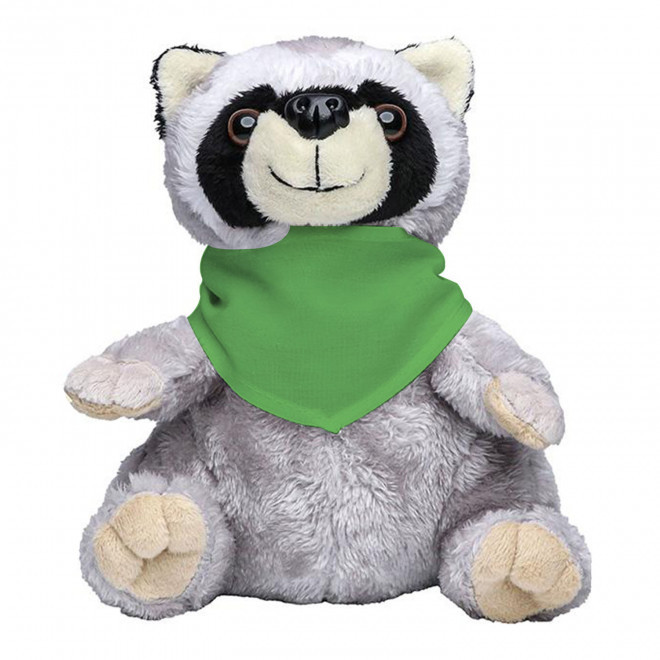 PELUCHE RATON LAVEUR PERSONNALISABLE 'RATOUNE BANDANA' - vert clair