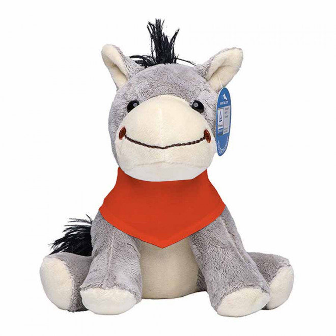 PELUCHE ANE PERSONNALISABLE 'JULES BANDANA' - orange