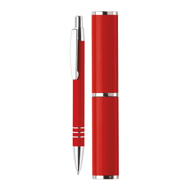 STYLO PERSONNALISÉ EN ALUMINIUM 'ROCOCO' - rouge
