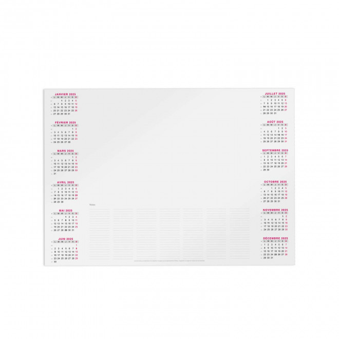 SOUS-MAINS PERSONNALISABLE A3 ou A2 'SICILIA' - blanc