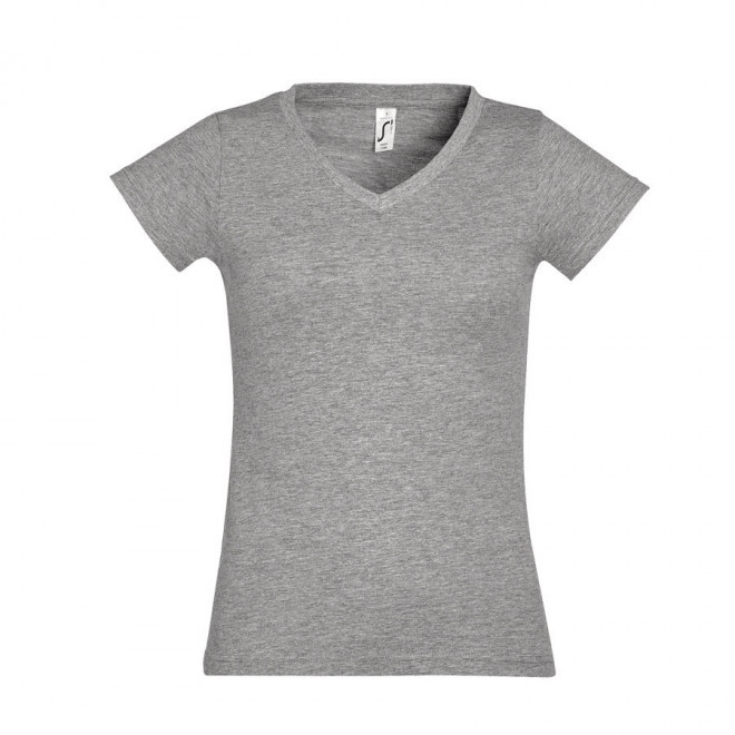 TEE-SHIRT PERSONNALISÉ FEMME 'MOON' 150 GR/M² - gris chiné