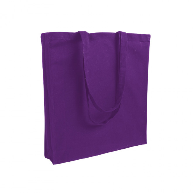 SAC COTON PERSONNALISÉ AVEC SOUFFLET 'FABIO' 220 GR/M² - violet