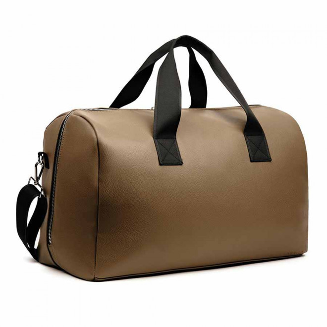 SAC DE VOYAGE PERSONNALISABLE EN PU RECYCLE 'LOKAS' - marron