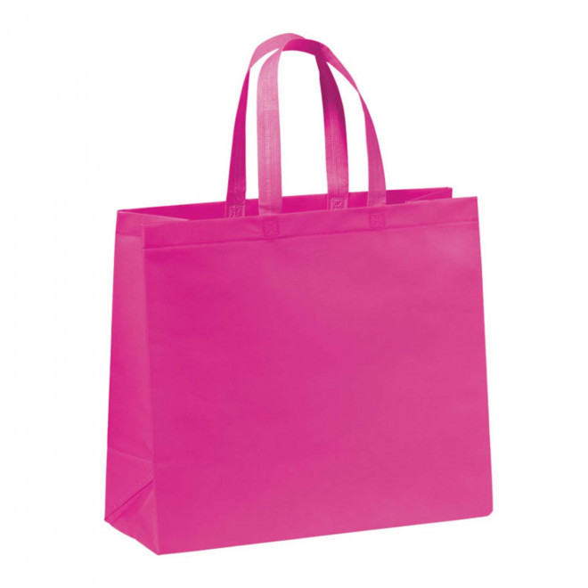 CABAS PUBLICITAIRE ANSES LONGUES 'VILLA'  - rose