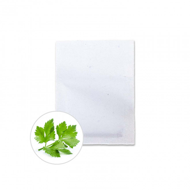 SACHET DE GRAINES PERSONNALISABLE ZERO PLASTIQUE 'RECOL' - coriandre