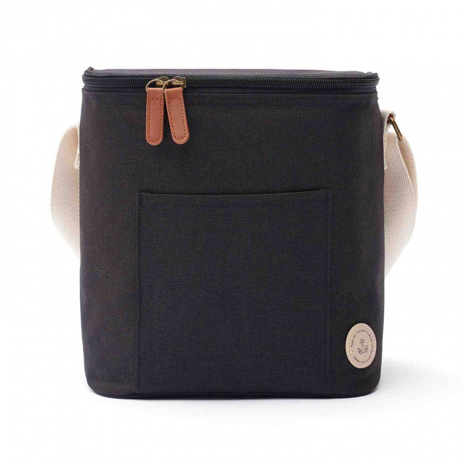 SAC PERSONNALISABLE ISOTHERME EN RPET 12L 'TITA' - noir