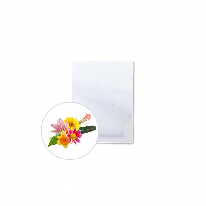 SACHET DE GRAINES PERSONNALISABLE  ZERO PLASTIQUE 'RECOLTI' - fleur