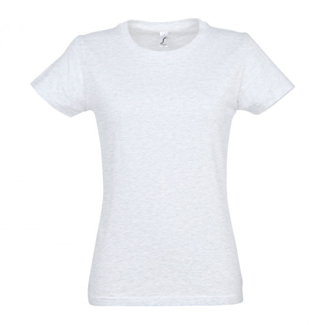 TEE-SHIRT COULEUR FEMME 'IMPERIAL' 190 GR/M² - blanc chiné