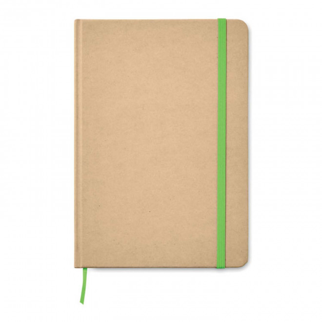 RAPIDE 4J - CARNET RECYCLE A5 LIGNE PERSONNALISABLE 'HORUS'  - citron vert