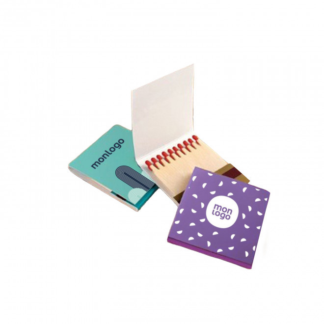 BOITE D'ALLUMETTES PERSONNALISÉE 'VULCANIA' - tête rouge