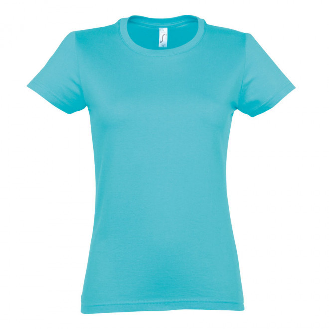 TEE-SHIRT COULEUR FEMME 'IMPERIAL' 190 GR/M² - bleu atoll