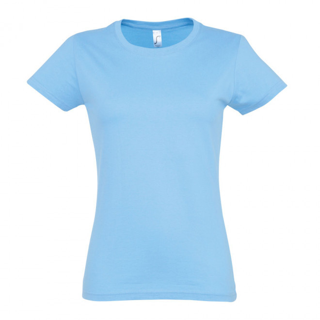 TEE-SHIRT COULEUR FEMME 'IMPERIAL' 190 GR/M² - bleu ciel