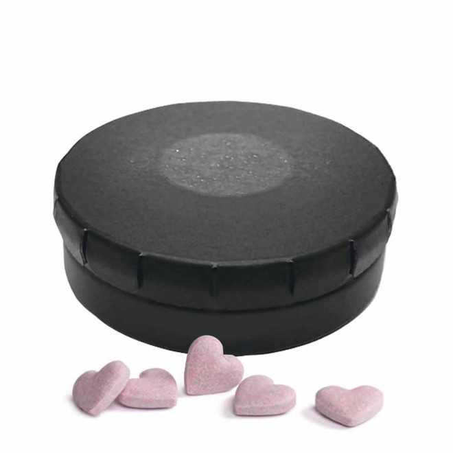 EXPRESS 48H - BOÎTE À BONBONS COEUR PUBLICITAIRE 'CLIC CLAC' - noir mat