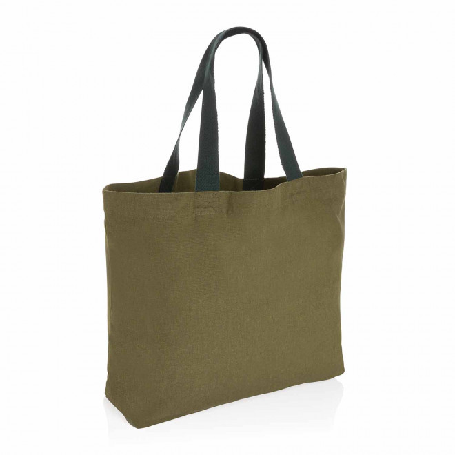 GRAND SAC EN TOILE RECYCLE PERSONNALISABLE 240 GR/M² 'ELO' - vert
