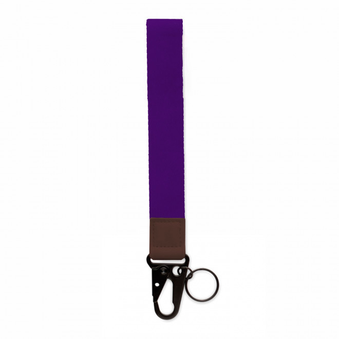 PORTE-CLE PERSONNALISABLE AVEC MOUSQUETON 'CAPTY' - violet