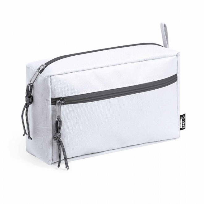 TROUSSE MULTIFONCTIONS PERSONNALISABLE EN RPET 'BELSY' - blanc