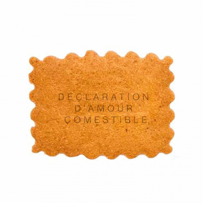 BISCUIT PERSONNALISABLE 'LOVELY HAPPY WORK' - pur beurre