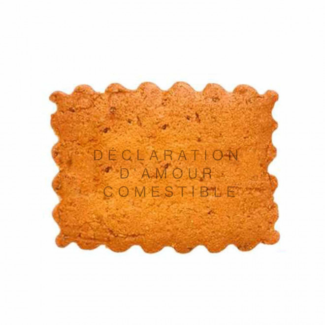 BISCUIT PERSONNALISABLE 'LOVELY HAPPY WORK' - citron pavot