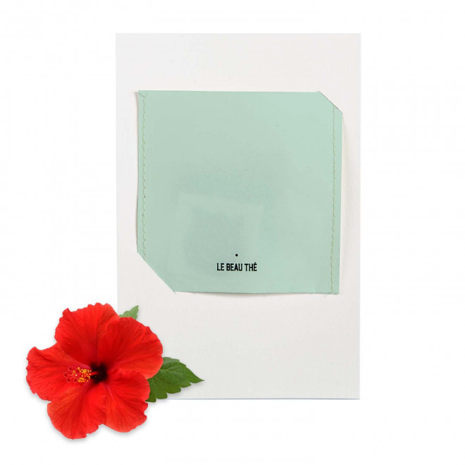 CARTE A INFUSER LE BEAU THE PERSONNALISABLE 'GIFTCARD' - vert eau