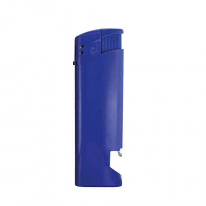 BRIQUET PUBLICITAIRE RECHARGEABLE DECAPSULEUR PIEZO 'SETH' - bleu