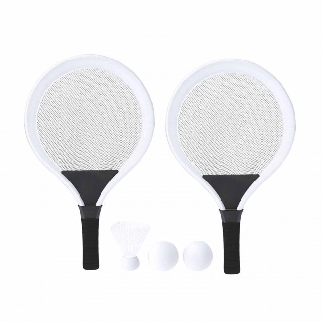 SET DE RAQUETTES PERSONNALISABLE 'JUJULY' - blanc