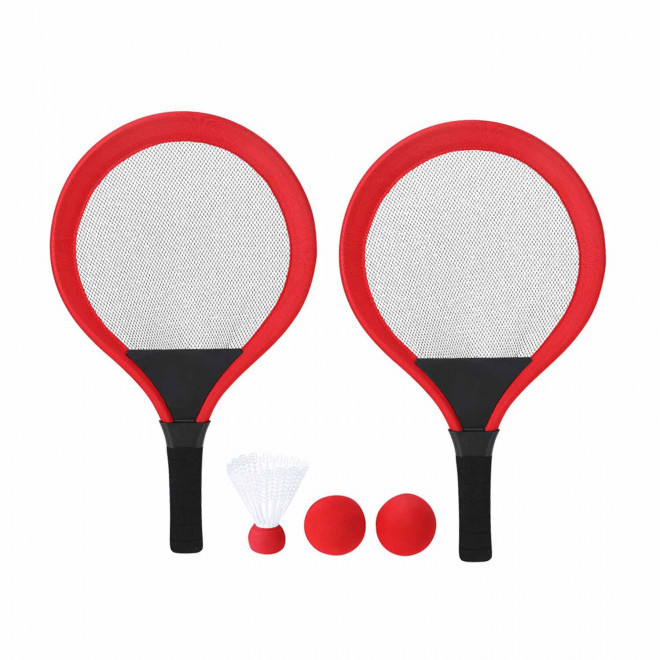 SET DE RAQUETTES PERSONNALISABLE 'JUJULY' - rouge