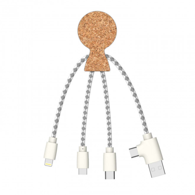 CABLE 4 EN 1 XOOPAR® PERSONNALISABLE 'MR BIO LIEGE' - liège