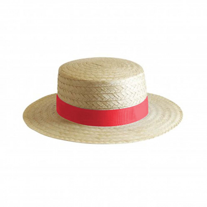 CHAPEAU CANOTIER PERSONNALISABLE 'CANOTA EU' - rouge