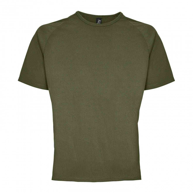 T-SHIRT PERSONNALISÉ RESPIRANT HOMME 'SPORTY' 140 GR/M² - army