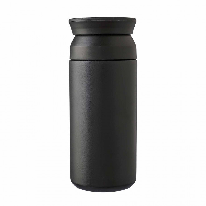 MUG ISOTHERME PERSONNALISABLE EN ACIER 350ML 'GWENO' - noir