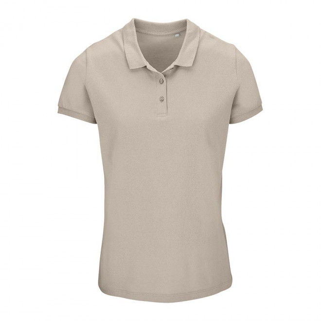 POLO PUBLICITAIRE FEMME BIO 'PLANET' COULEUR 170 GR/M² - ecru