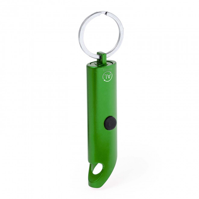PORTE-CLE LAMPE DECAPSULEUR PERSONNALISABLE 'SHING' - vert
